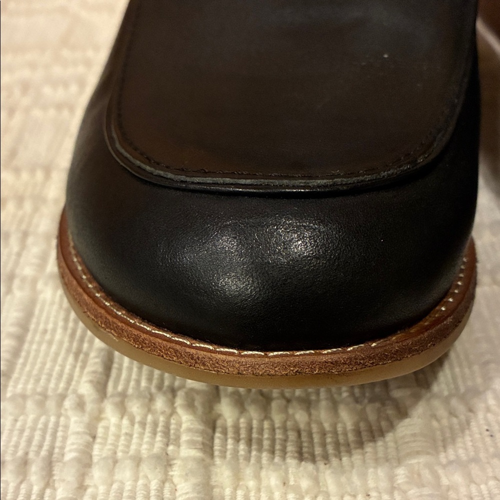 New Size 9 Sofft Black Heeled Leather Mules with Silver Trim (ABBA) - Picture 8 of 16